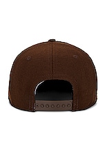 ONE OF THESE DAYS Ebbets Wool Hat in Brown, view 2, click to view large image.