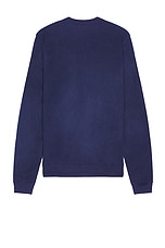 ONE OF THESE DAYS Collegiate Cardigan in Navy, view 2, click to view large image.