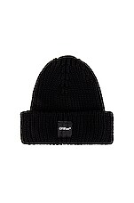 OFF-WHITE Rib Beanie in Black | FWRD