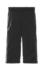 OFF-WHITE Matthew Over Sweatshort in Black, view 2, click to view large image.