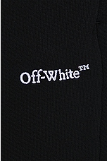 OFF-WHITE Bandana Skate Sweatshort in Black & White, view 4, click to view large image.