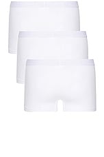 OFF-WHITE 3 Pack Bookish Low Rise Boxer in White, view 2, click to view large image.