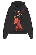 OFF-WHITE Matthew Skate Hoodie in Black, view 1, click to view large image.