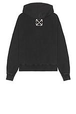OFF-WHITE Matthew Skate Hoodie in Black, view 2, click to view large image.