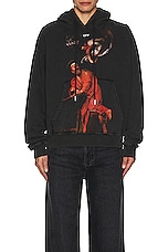 OFF-WHITE Matthew Skate Hoodie in Black, view 3, click to view large image.