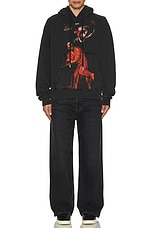 OFF-WHITE Matthew Skate Hoodie in Black, view 4, click to view large image.