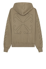 OFF-WHITE Off Stitch Skate Hoodie in Beige, view 1, click to view large image.
