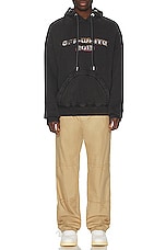 OFF-WHITE Digit Bacchus Hoodie in Black, view 4, click to view large image.