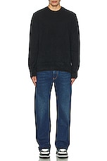 OFF-WHITE Mohair Arrow Knit Crewneck in Black, view 4, click to view large image.