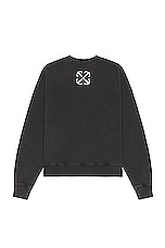 OFF-WHITE S. Matthew Skate Crewneck in Black, view 2, click to view large image.