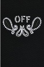 OFF-WHITE Bandana Skate Crewneck in Black & White, view 3, click to view large image.