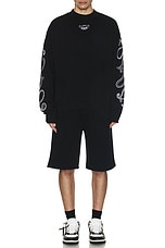 OFF-WHITE Bandana Skate Crewneck in Black & White, view 5, click to view large image.