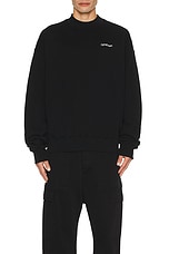 OFF-WHITE Boro Arrow Skate Crewneck in Black, view 3, click to view large image.