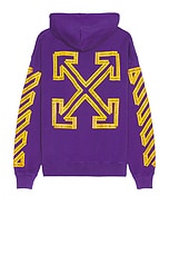 OFF-WHITE Tape Arrow Skate Hoodie in Deep Blue & Citrus | FWRD