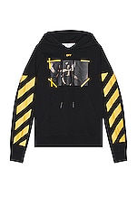 Black diagonal arrows logo hoodie sale