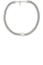 OFF-WHITE Arrow Chain Necklace in Silver, view 1, click to view large image.