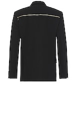 OFF-WHITE Zip Jacket in Black, view 2, click to view large image.