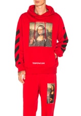 Off white red hoodie mona lisa deals