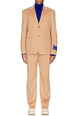 OFF-WHITE Tags Cashmere Slim Pant in Camel, view 5, click to view large image.