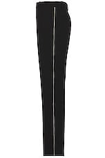 OFF-WHITE Zip Slim Pant in Black, view 3, click to view large image.