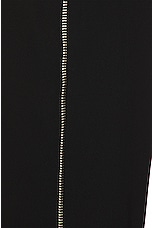 OFF-WHITE Zip Slim Pant in Black, view 4, click to view large image.