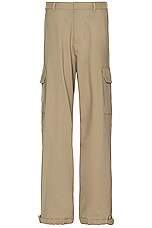 OFF-WHITE Drill Cargo Pant in Beige, view 1, click to view large image.