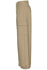 OFF-WHITE Drill Cargo Pant in Beige, view 3, click to view large image.