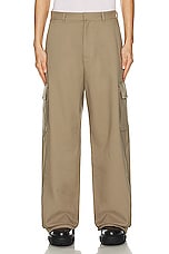 OFF-WHITE Drill Cargo Pant in Beige, view 4, click to view large image.