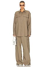 OFF-WHITE Drill Cargo Pant in Beige, view 6, click to view large image.