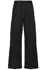 OFF-WHITE Emb Nylon Cargo Pant in Black, view 1, click to view large image.