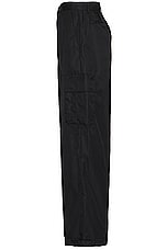 OFF-WHITE Emb Nylon Cargo Pant in Black, view 3, click to view large image.