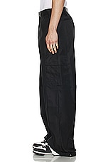 OFF-WHITE Emb Nylon Cargo Pant in Black, view 6, click to view large image.