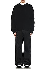 OFF-WHITE Emb Nylon Cargo Pant in Black, view 7, click to view large image.
