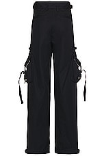 OFF-WHITE Zip Cotton Cargo Pant in Black, view 2, click to view large image.