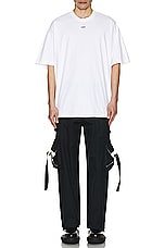 OFF-WHITE Zip Cotton Cargo Pant in Black, view 7, click to view large image.