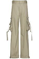 OFF-WHITE Zip Cotton Cargo Pant in Beige, view 1, click to view large image.