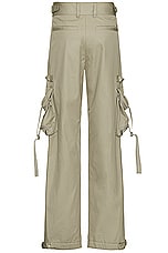 OFF-WHITE Zip Cotton Cargo Pant in Beige, view 2, click to view large image.