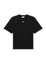 OFF-WHITE Double Moon Arrow Skate Short Sleeve Tee in Black, view 2, click to view large image.