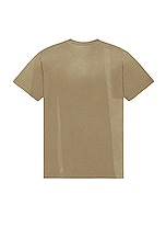 OFF-WHITE Laundry Slim Short Sleeve Tee in Beige, view 2, click to view large image.