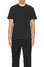 OFF-WHITE Super Moon Slim Short Sleeve Tee in Black, view 3, click to view large image.