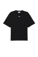 OFF-WHITE Off Stamp Skate Short Sleeve Tee in Black, view 1, click to view large image.