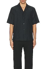 OFF-WHITE Holiday Shirt in Black, view 4, click to view large image.