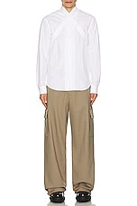 OFF-WHITE Collar Shirt in White, view 5, click to view large image.