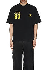 OFF-WHITE 23 Skate Tee in Black Gold Fusion, view 3, click to view large image.