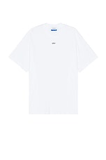 OFF-WHITE Off Stamp Over T-shirt in White & Black, view 1, click to view large image.