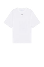 OFF-WHITE Sun Moon Skate T-Shirt in White, view 1, click to view large image.