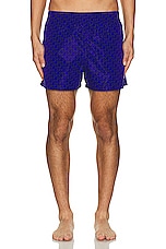 OFF-WHITE Swimshorts in Dark Blue, view 4, click to view large image.