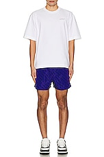 OFF-WHITE Swimshorts in Dark Blue, view 5, click to view large image.