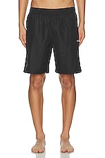 OFF-WHITE Surfer Swimshorts in Black, view 3, click to view large image.