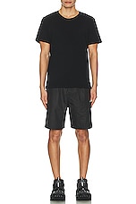 OFF-WHITE Surfer Swimshorts in Black, view 4, click to view large image.